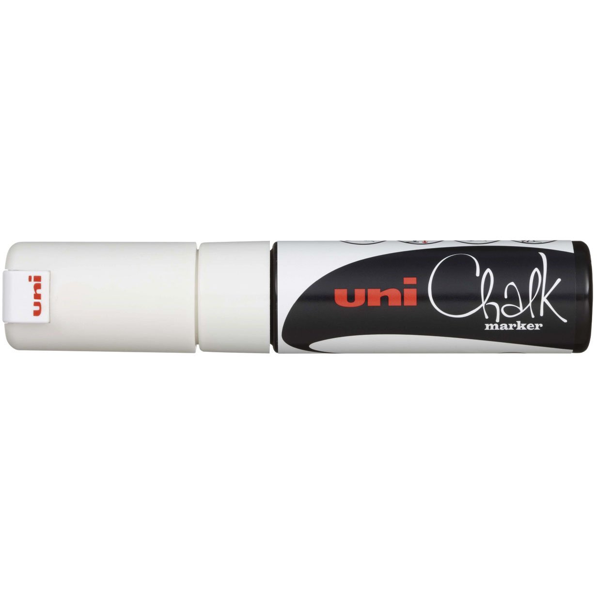 Uni Chalk Kridttusch 4mm Hvid