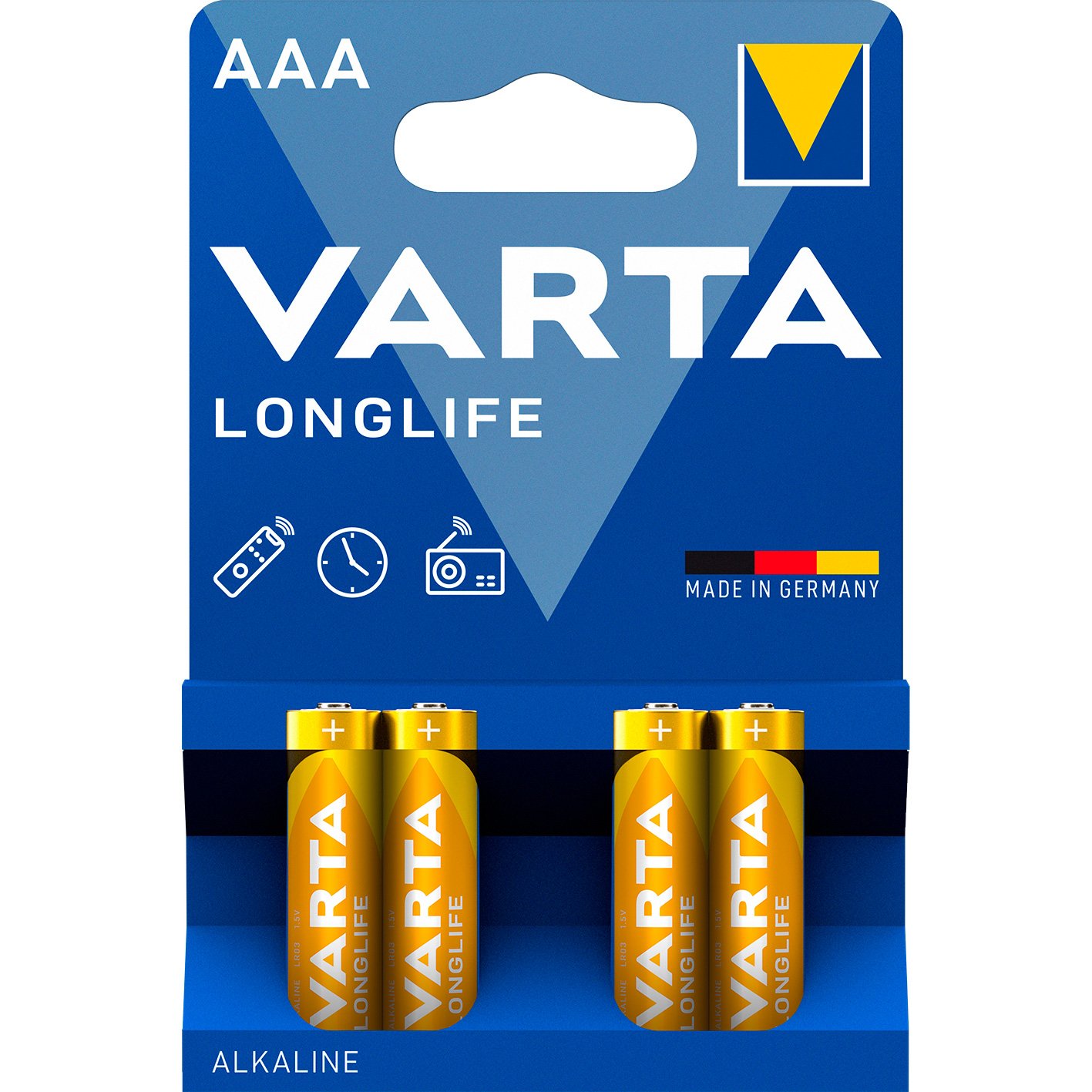 VARTA LongLife batteri AAA/LR03 1.5 v 4 stk