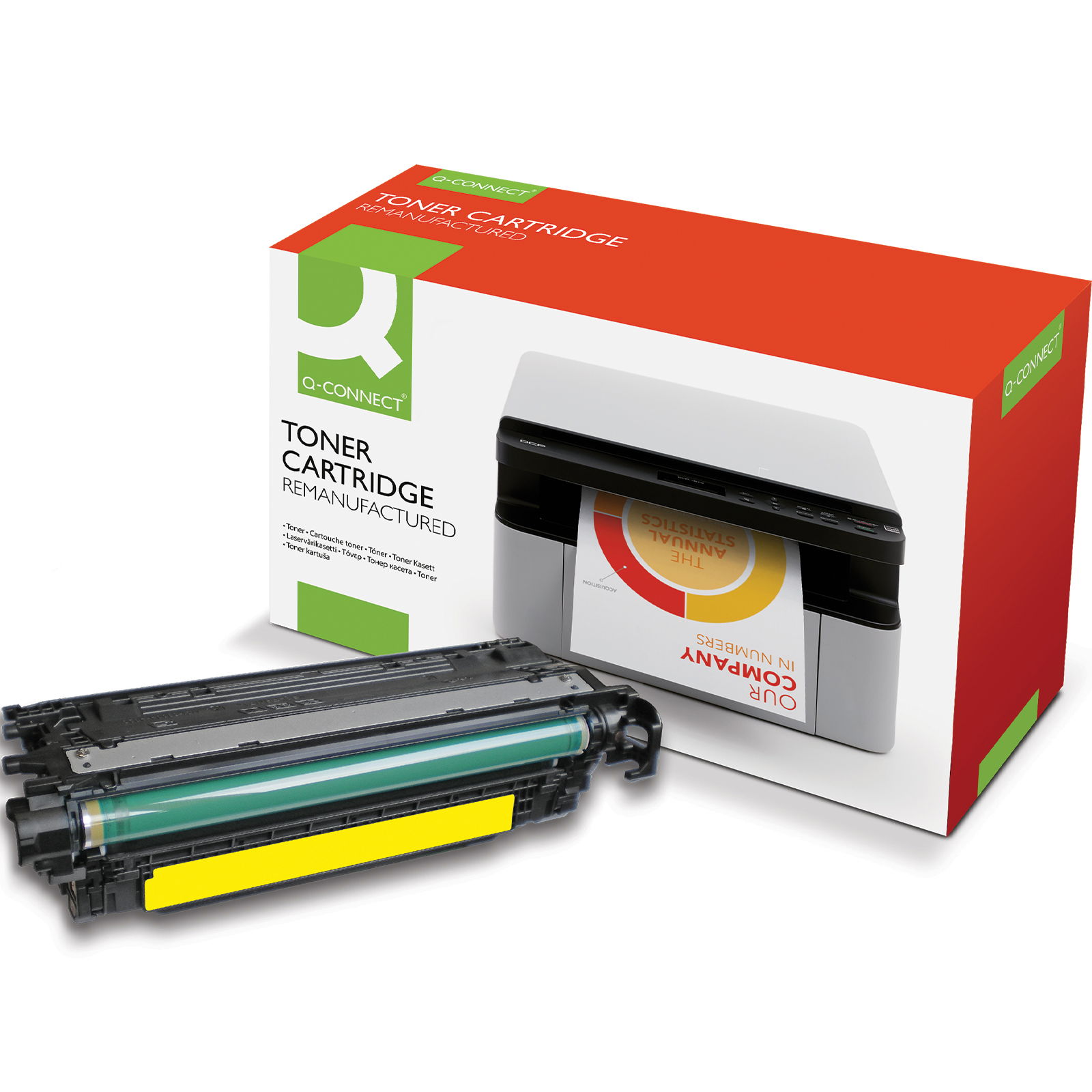 Q-connect 504A CE252A toner gul 7000 sider