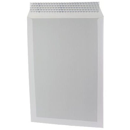 Kuvert m/papbagside A3+ hvid